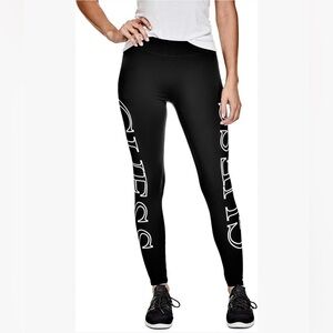 GUESS Black Logo Leggings Women’s Large Women’s Gym Tights Workout